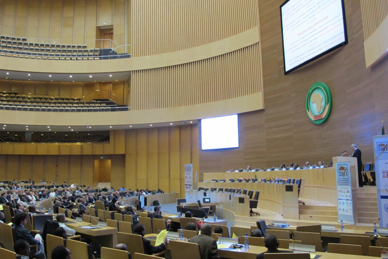 World Water Council President Ben Braga speaking at the Opening Plenary of Africa 2013