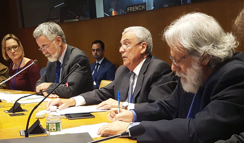 Benedito Braga, President of the World Water Council, during his speech at the UN High Level Political Forum