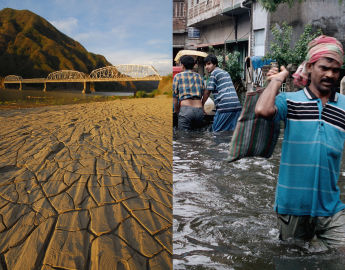 WEF’s report lists failure to respond and adapt to climate change as one of the most impactful global risks. Photo composite: WWC/Phanindra Sarkar, WWC/Razon Rosemarie