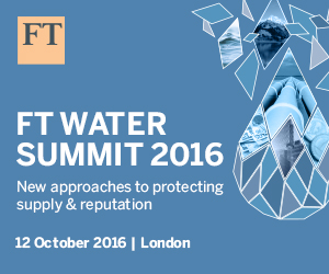 Financial Times Water Summit 2016 event logo