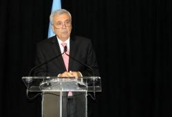 World Water Council President Benedito Braga during his speech at the UN General Assembly event “Tackling Water Risks to Ensure a Sustainable Future” on 25 September