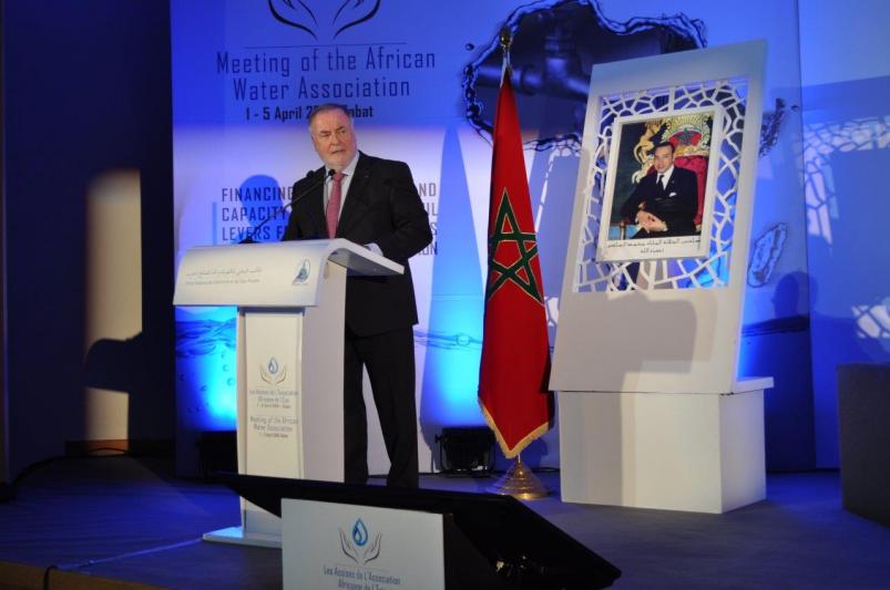President Loic Fauchon delivered a speech at the 81st African Water Association’s Scientific and Technical Council Meeting on 1 April in Rabat