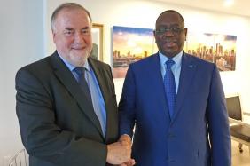Loïc Fauchon, President of the World Water Council and H.E. Macky Sall, President of the Republic of Senegal