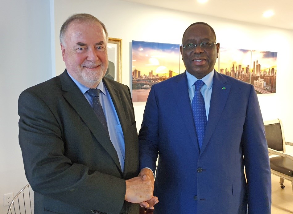 Loïc Fauchon, President of the World Water Council and H.E. Macky Sall, President of the Republic of Senegal