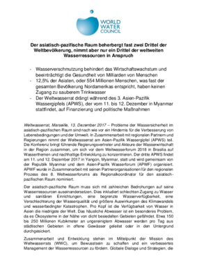 2017 12 15 Der asiatisch-pazifische Raum beherbergt fast zwei Drittel der Weltbevölkerung, nimmt aber nur ein Drittel [...] (DE)