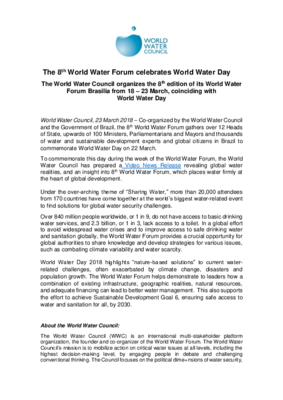 The 8th World Water Forum celebrates World Water Day (EN)