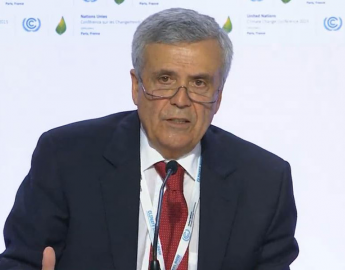 World Water Council President Benedito Braga speaking at the CoP21 press event "Climate is Water - from Paris to Marrakech", Paris, 2 December 2015