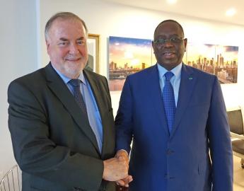Loïc Fauchon, Président du Conseil Mondial de l’Eau et S.E Macky Sall, Président de la République du Sénégal