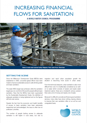 Increasing Financial Flows For Sanitation World Water Council