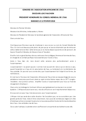 2018 02 18 CONGRES BAMAKO (FR)