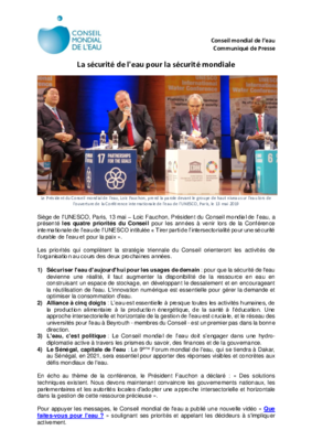 CP Priorites du CME Conference UNESCO (FR)