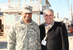 President Braga with Chief of Engineers Thomas P. Bostick on US visit to Hurricane Sandy storm damaged areas