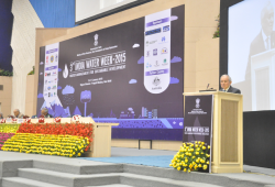 Dogan Altinbilek speaking at the 3rd India Water Week, New Delhi, India. Credit: Ashish Kumar