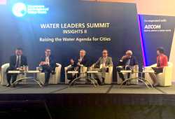 World Water Council President Benedito Braga participates in the session “Raising the Water Agenda for Cities" at the Water Leaders Summit, Singapore International Water Week, 12 July 2016