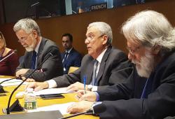 Benedito Braga, President of the World Water Council, during his speech at the UN High Level Political Forum