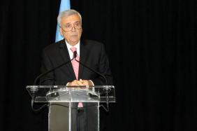 World Water Council President Benedito Braga during his speech at the UN General Assembly event “Tackling Water Risks to Ensure a Sustainable Future” on 25 September