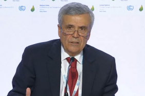 World Water Council President Benedito Braga speaking at the CoP21 press event "Climate is Water - from Paris to Marrakech", Paris, 2 December 2015