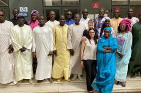 The almost complete Senegalese Secretariat of the 9 th World Water Forum warmly welcomed their counterparts from the World Water Council