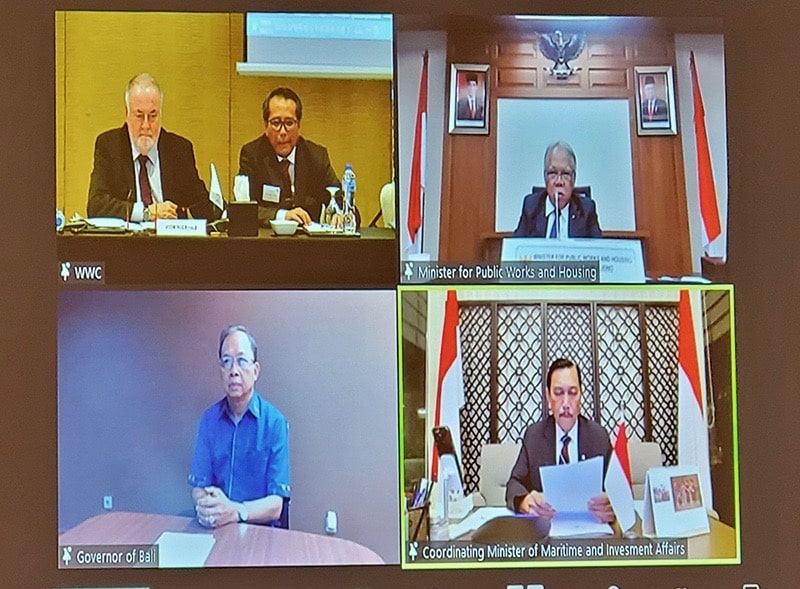 Signing of the agreement for the 10th World Water Forum